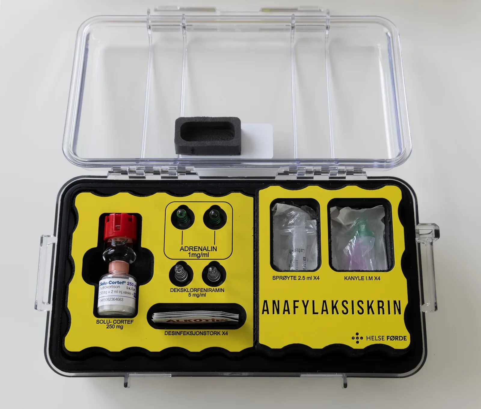 EmendaKit Hospital — Anafylaksiskrin for helsepersonell